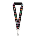 Marvel Avengers Icons Black Lanyard Neck Strap Id Holder - Fundom