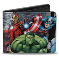 Marvel Avengers Superheroes Action Pose Bifold Wallet - Fundom