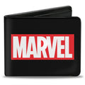 Marvel Comics Logo Brick Black Red White Bifold Wallet - Fundom
