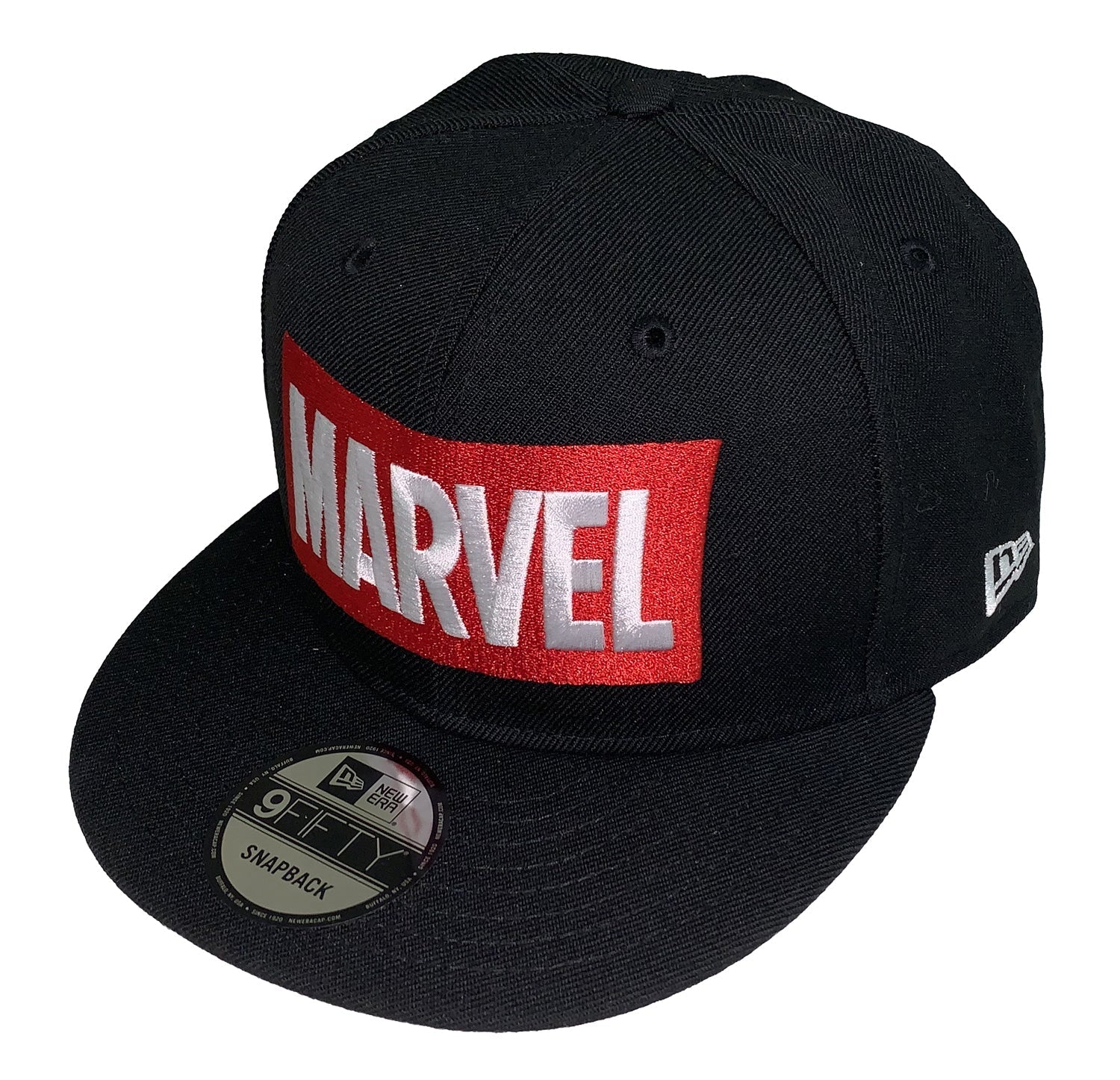 Marvel Comics Logo New Era 9Fifty Black Snapback Cap Hat - Fundom