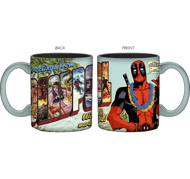 Marvel Deadpool Greeting From Deadpool Ceramic Mug 20oz - Fundom