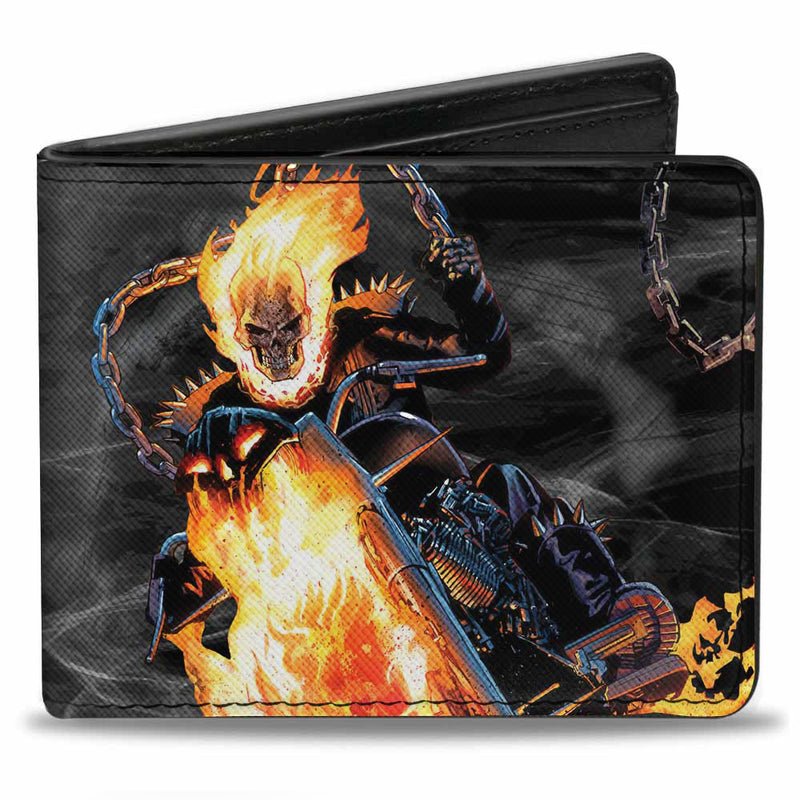 Marvel Ghost Rider Riding Pose With Skull Bifold Wallet - Fundom