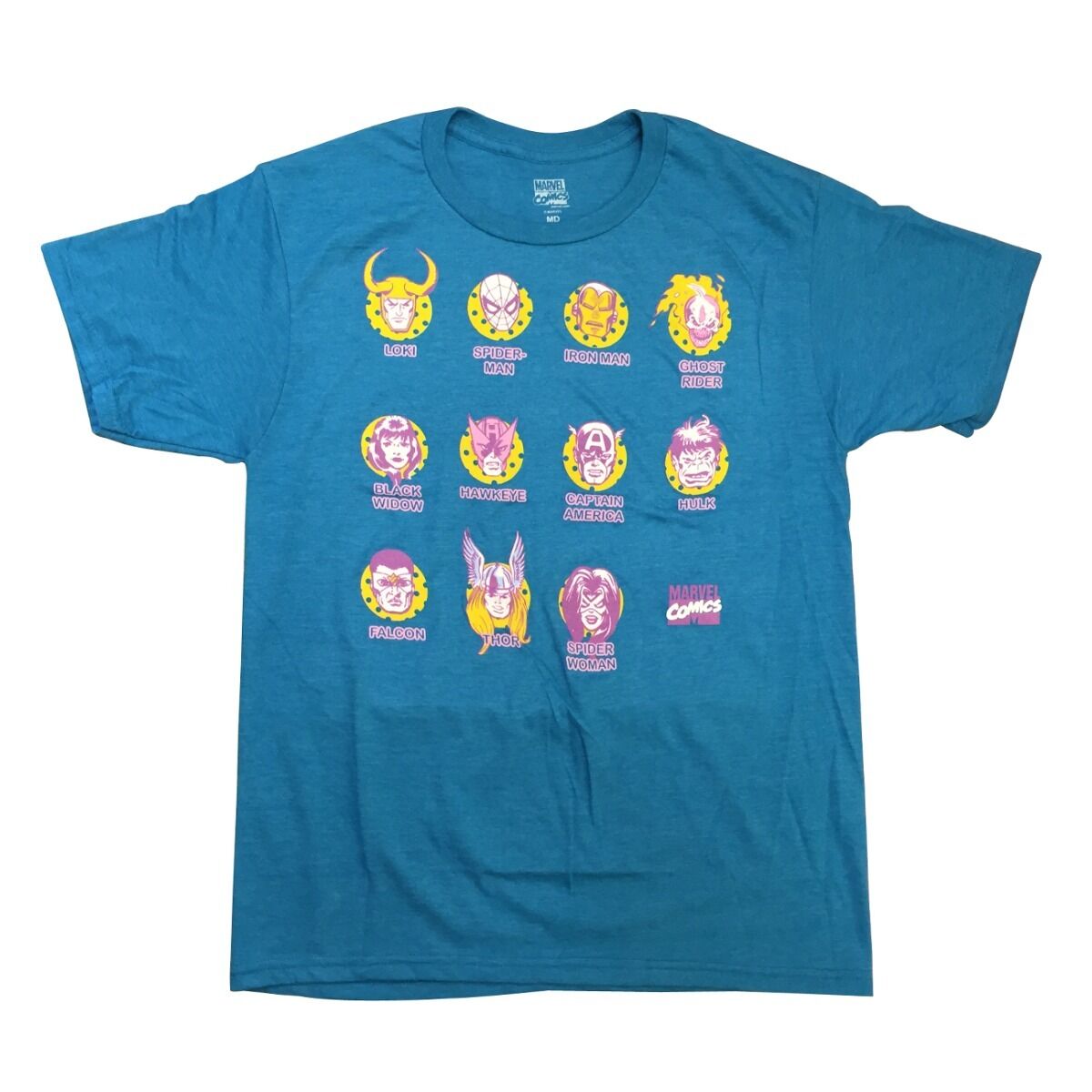 Marvel Heroes Pop Team Marvel Comics Adult T-Shirt - Fundom