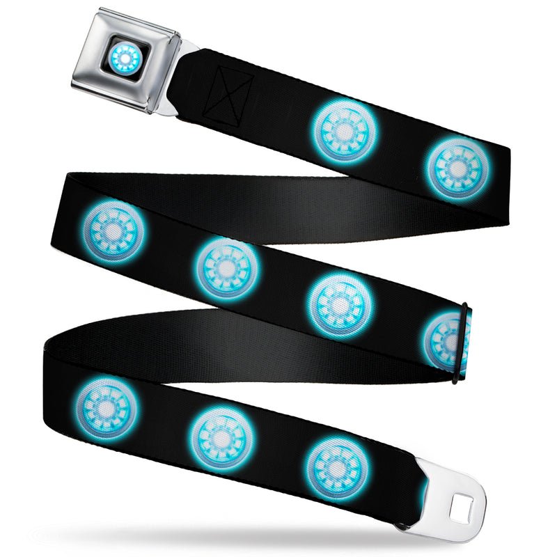 Marvel Iron Man Arc Reactor Full Color Seatbelt Belt - Fundom