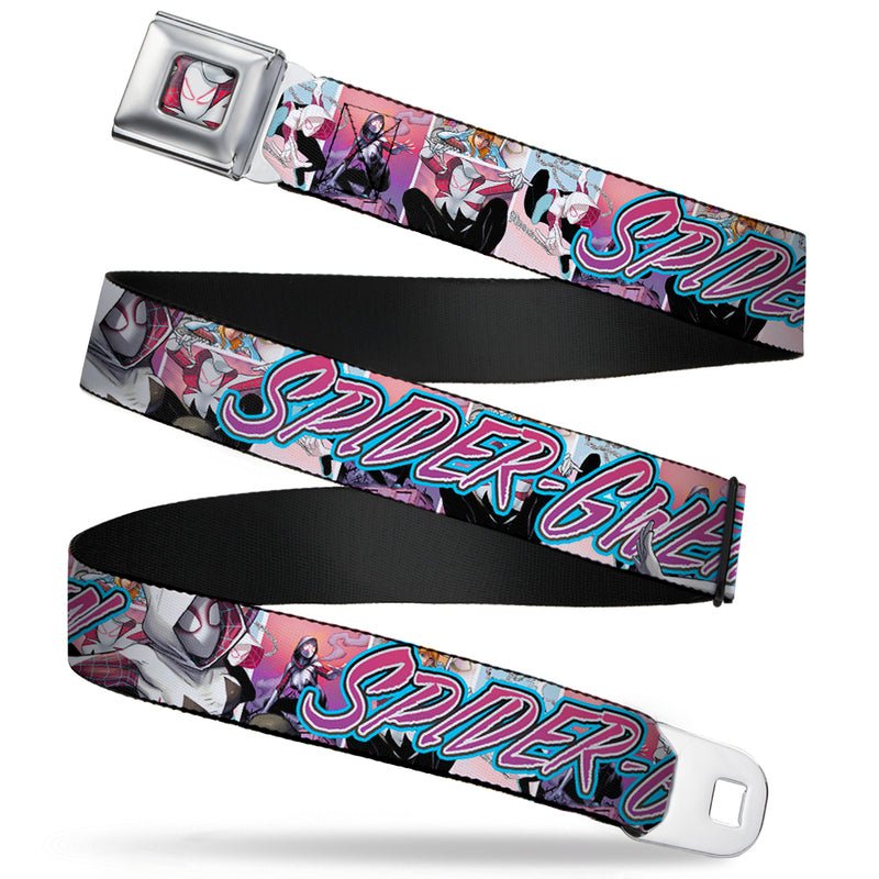 Marvel Spider Gwen Face Full Color Seatbelt Belt - Fundom