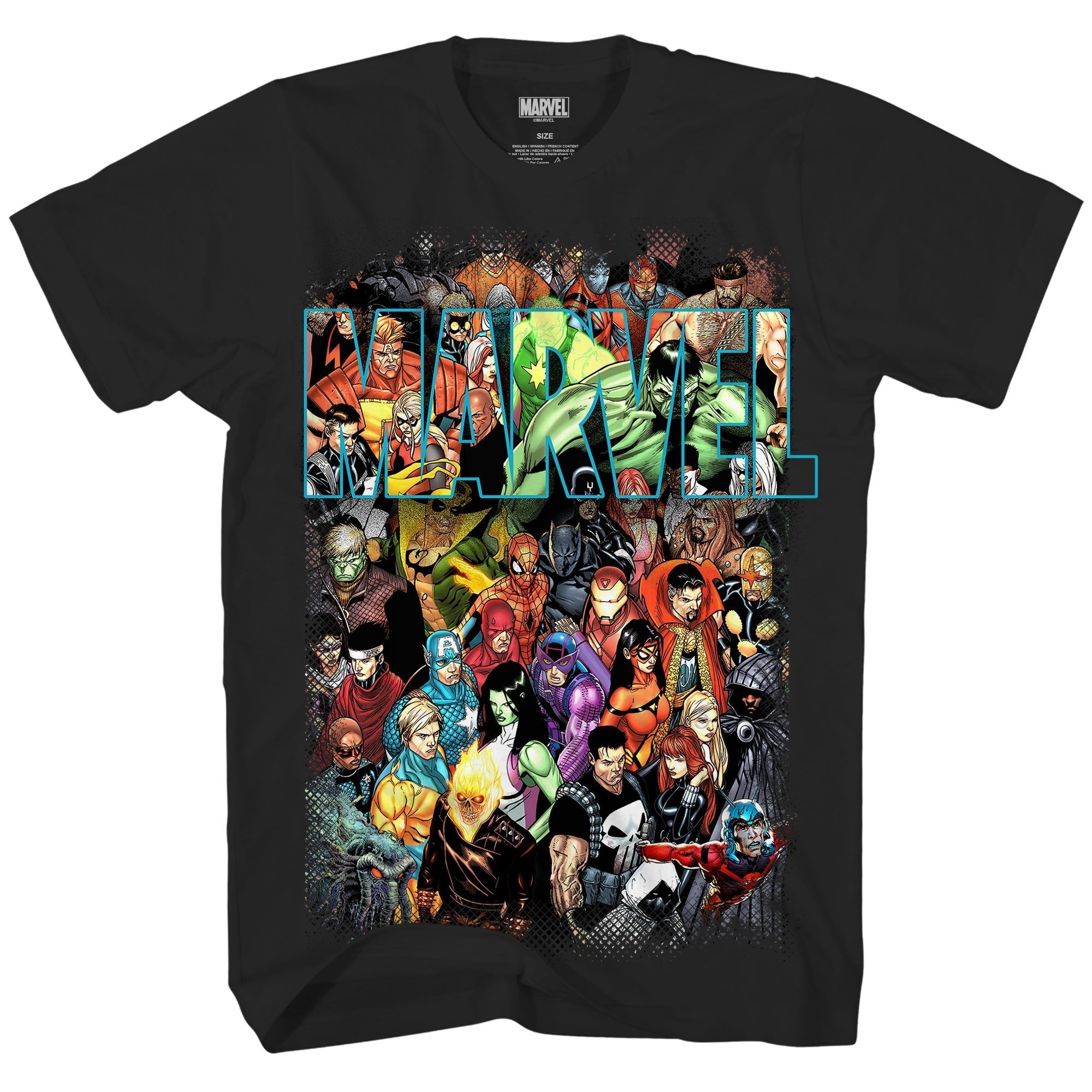 Marvel Team Up Group Shot Marvel Comics Adult T-Shirt - Fundom