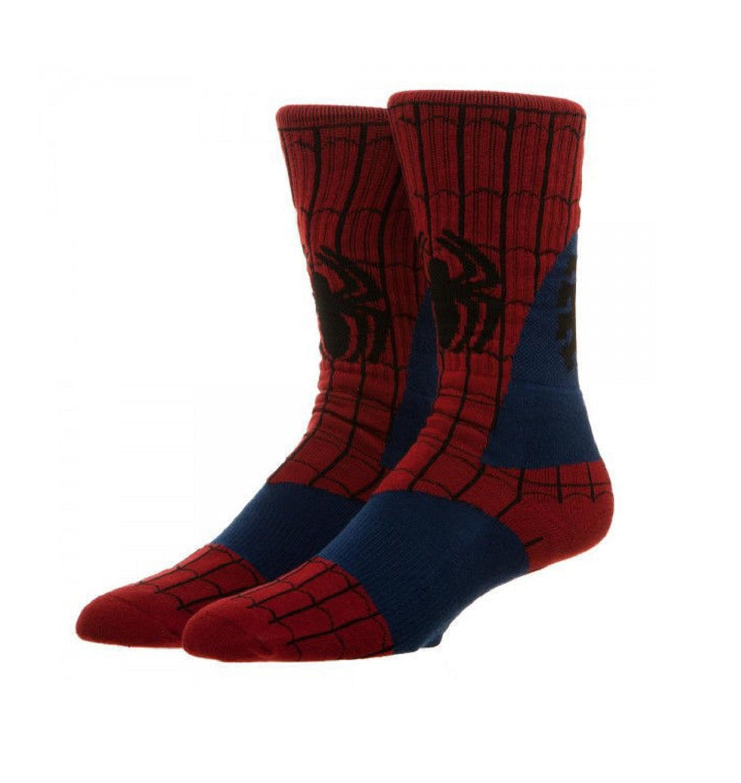 Marvel Ultimate Spider man 360 Character Adult Crew Socks - Fundom
