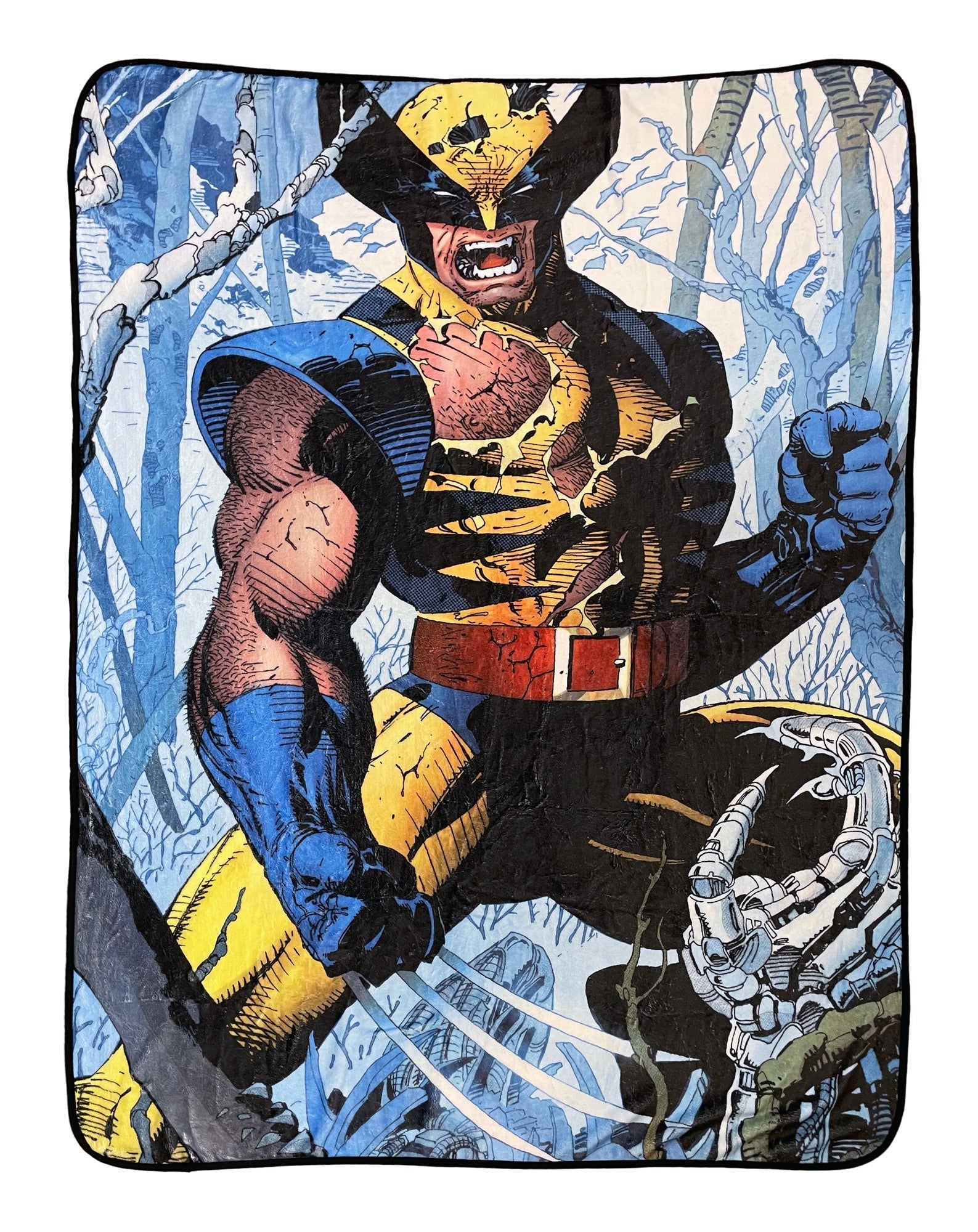Marvel Wolverine Cover Jim Lee Fleece Throw Blanket - Fundom