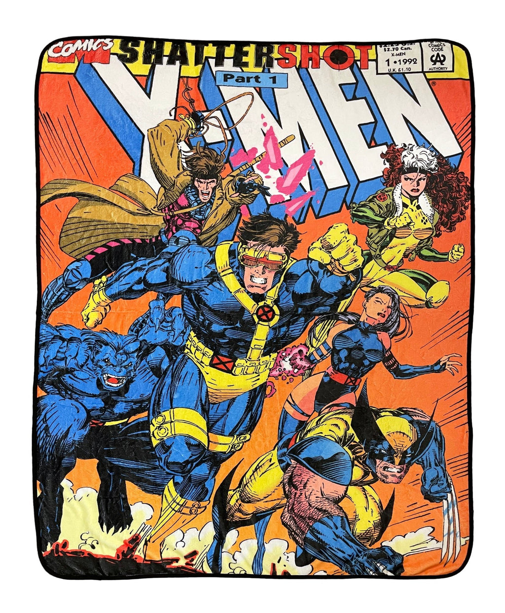 Marvel X - Men 90'S Shattershot Fleece Throw Blanket - Fundom