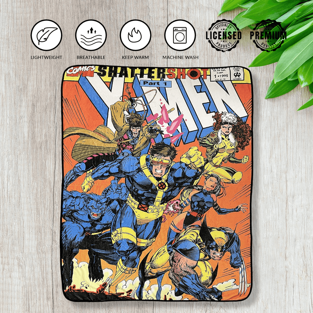Marvel X - Men 90'S Shattershot Fleece Throw Blanket - Fundom