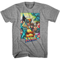 Marvel X - Men 90's Team Portrait Wolverine Gambit Rogue Cyclopes Men's T-Shirt - Fundom