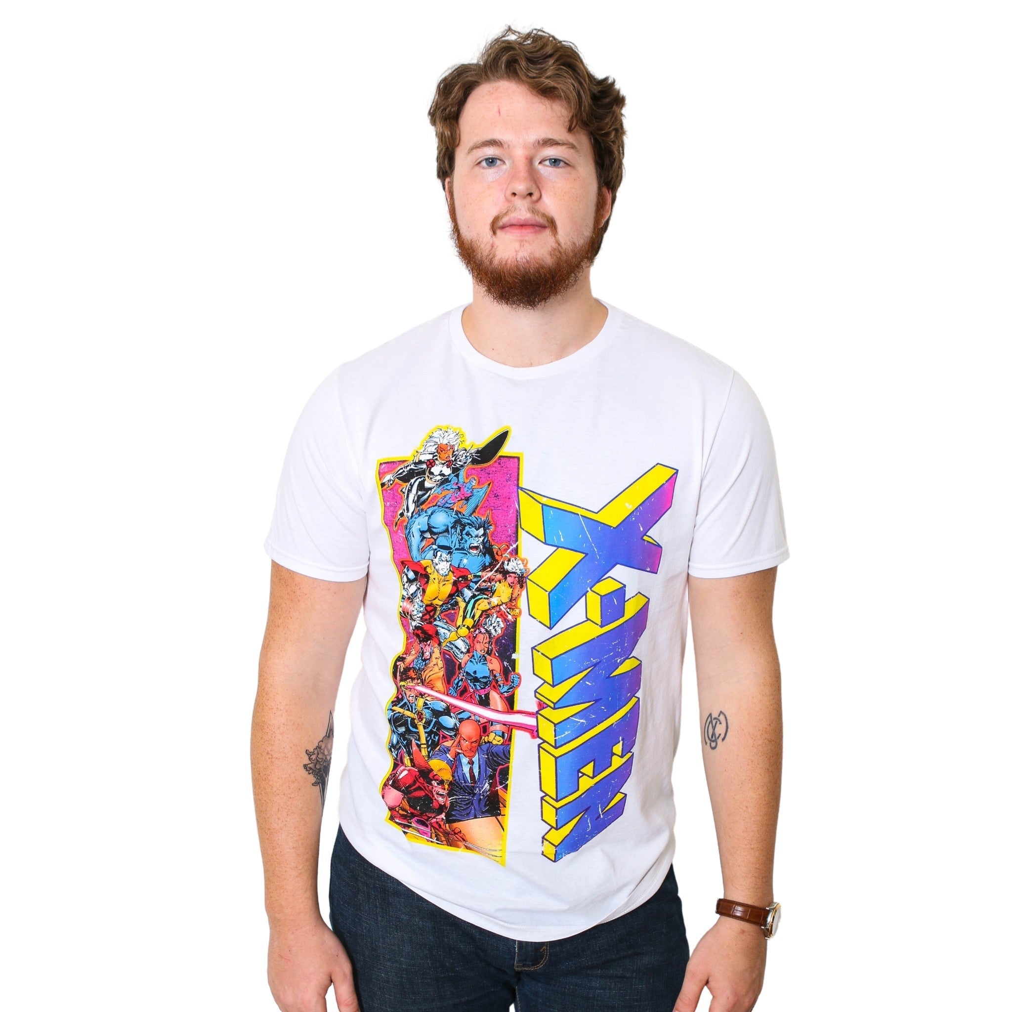 Marvel X - Men 90's Team Wolverine Gambit Rogue Cyclopes Men's T-Shirt - Fundom