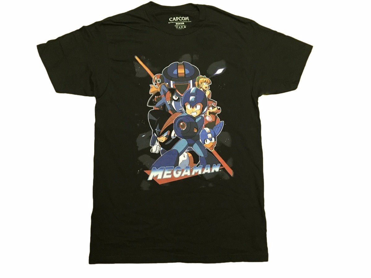 Megaman Mega Man Team Up Capcom Adult T-Shirt - Fundom