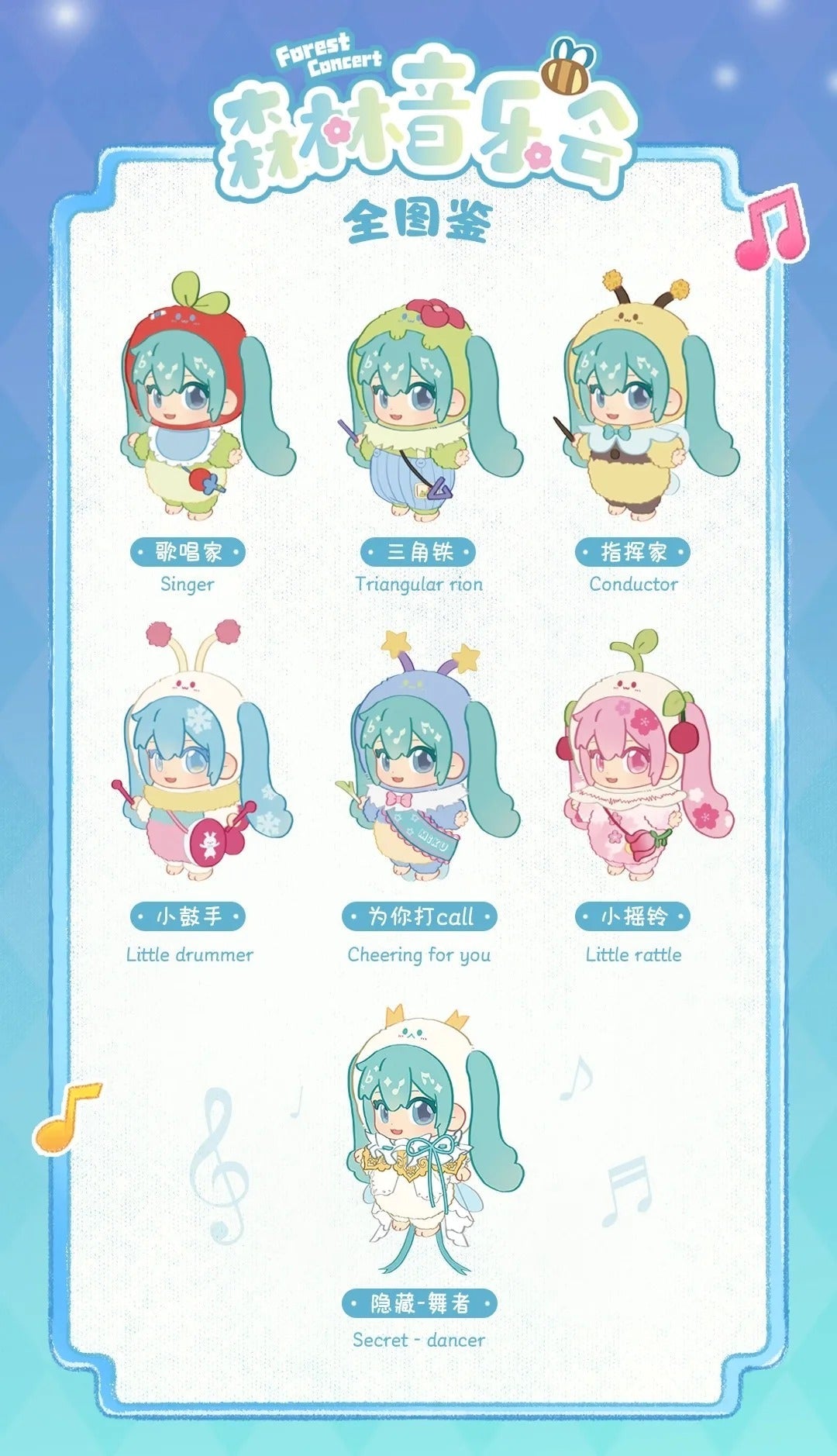 MINISO - Vocaloid Hatsune Miku Forest Concert Series One Blind Box - Fundom