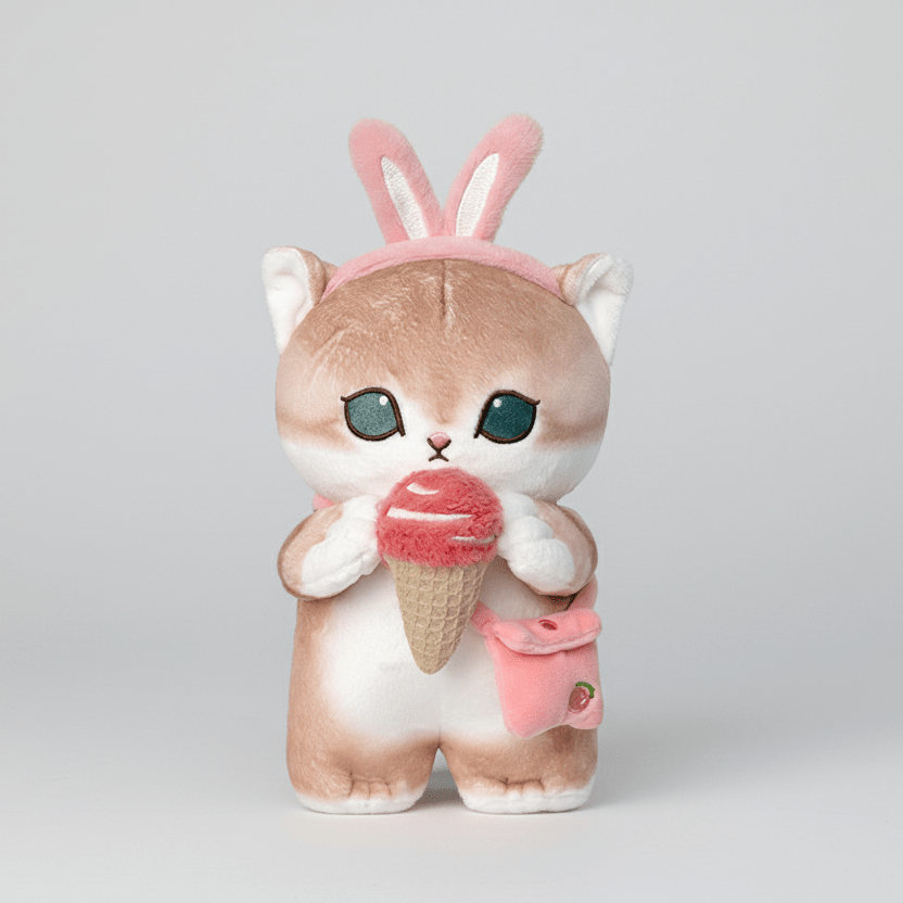 Mofusand Ice Cream Cat Plush 9" - Fundom