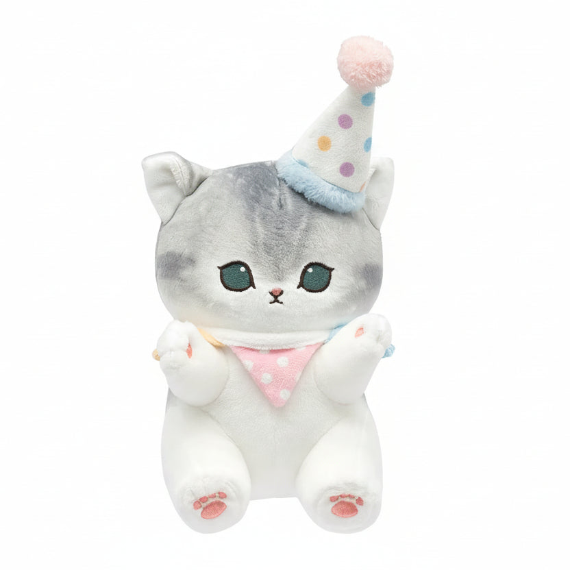 Mofusand Party Hat Cat Plush 9" - Fundom