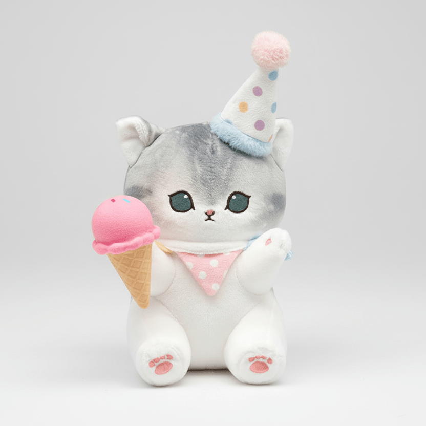 Mofusand Party Hat Cat Plush 9" - Fundom