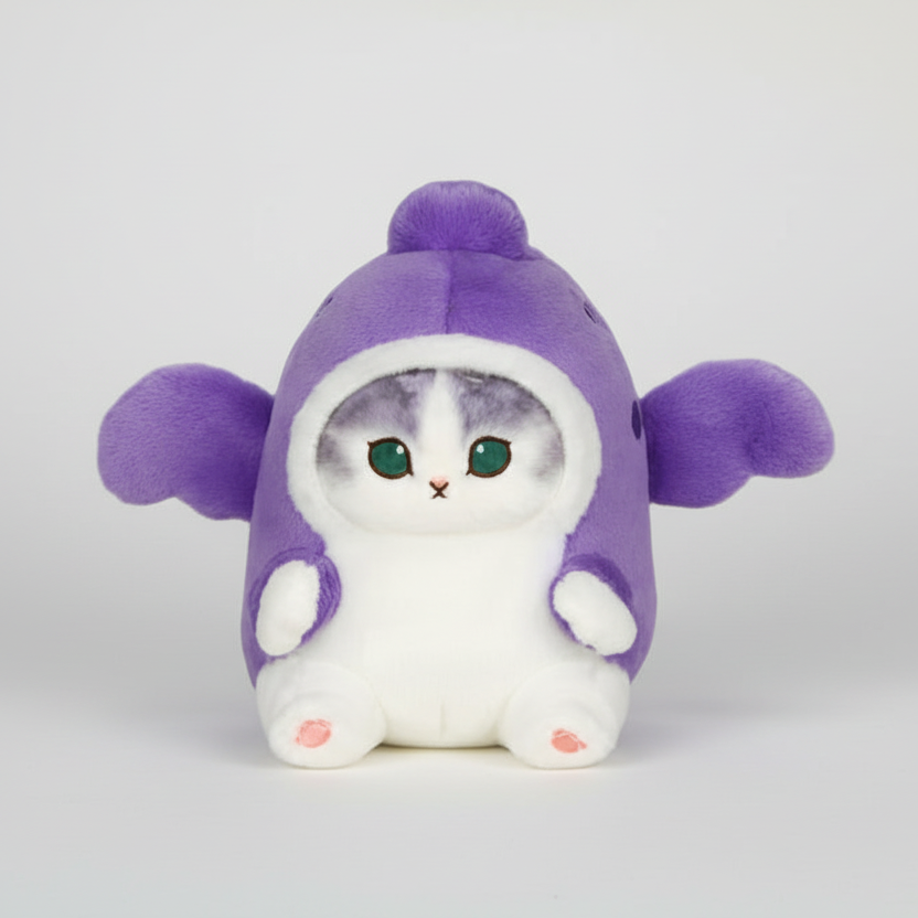 Mofusand Pterosaur Cat Plush Keychain