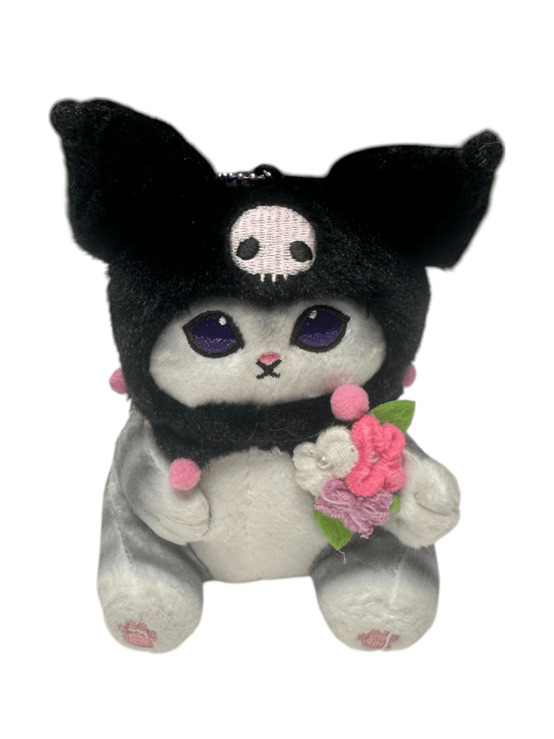 Mofusand Sanrio Kuromi Cat Plush Keychain - Fundom