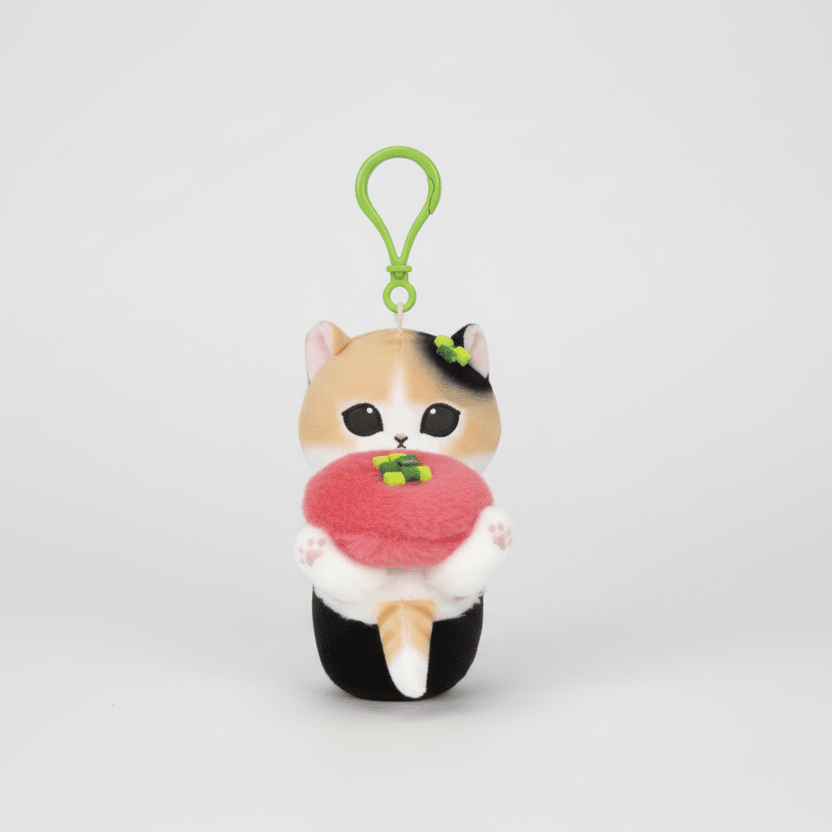 Mofusand - Negitoro Sushi Cat - Plush Keychain