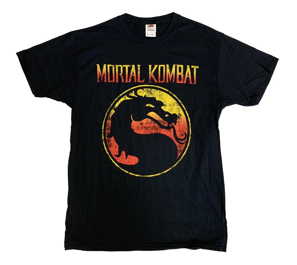 Mortal Kombat Vintage Logo Adult Graphic T-Shirt - Fundom