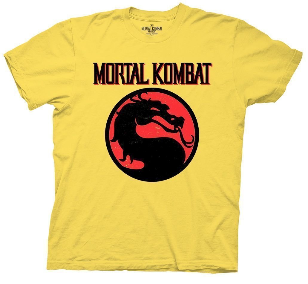 Mortal Kombat Vintage Logo Officially Licensed Adult T-Shirt - Fundom