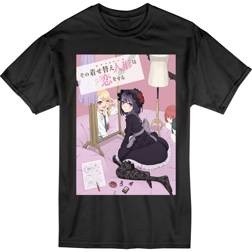 anime t shirt dress Checked Menhera T-Shirt Dress