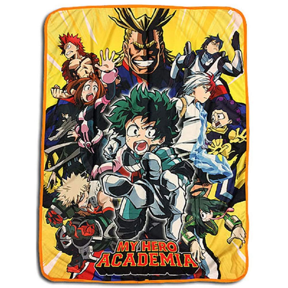 My Hero Academia All Might Deku Bakugo Shoto Heroes Group Sublimation Throw Blanket - Fundom