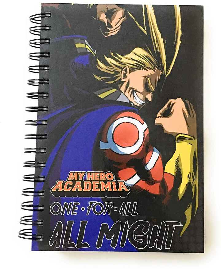 My Hero Academia All Might One For All Anime Hardcover Spiral Notebook - Fundom