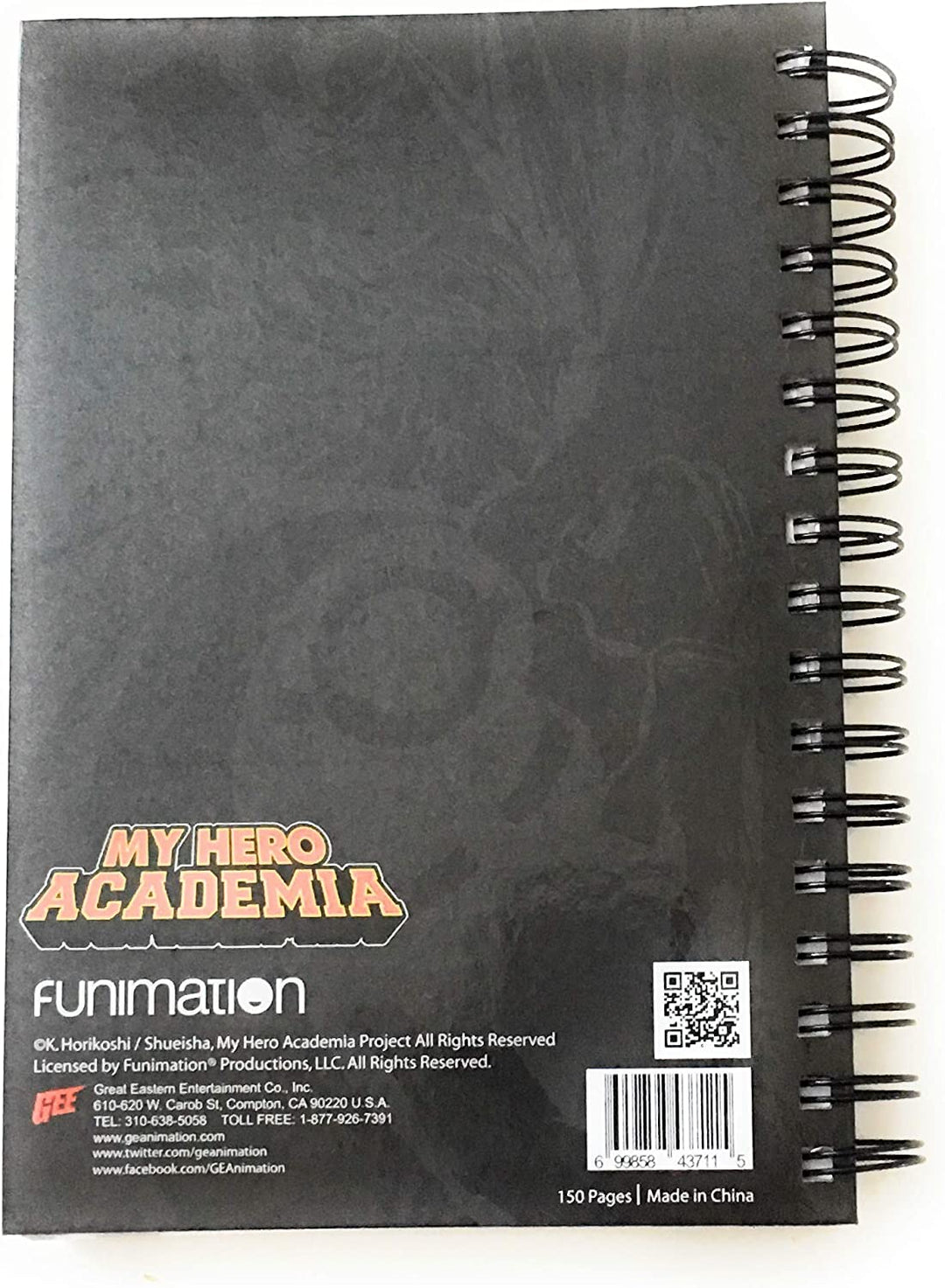 My Hero Academia All Might One For All Anime Hardcover Spiral Notebook - Fundom