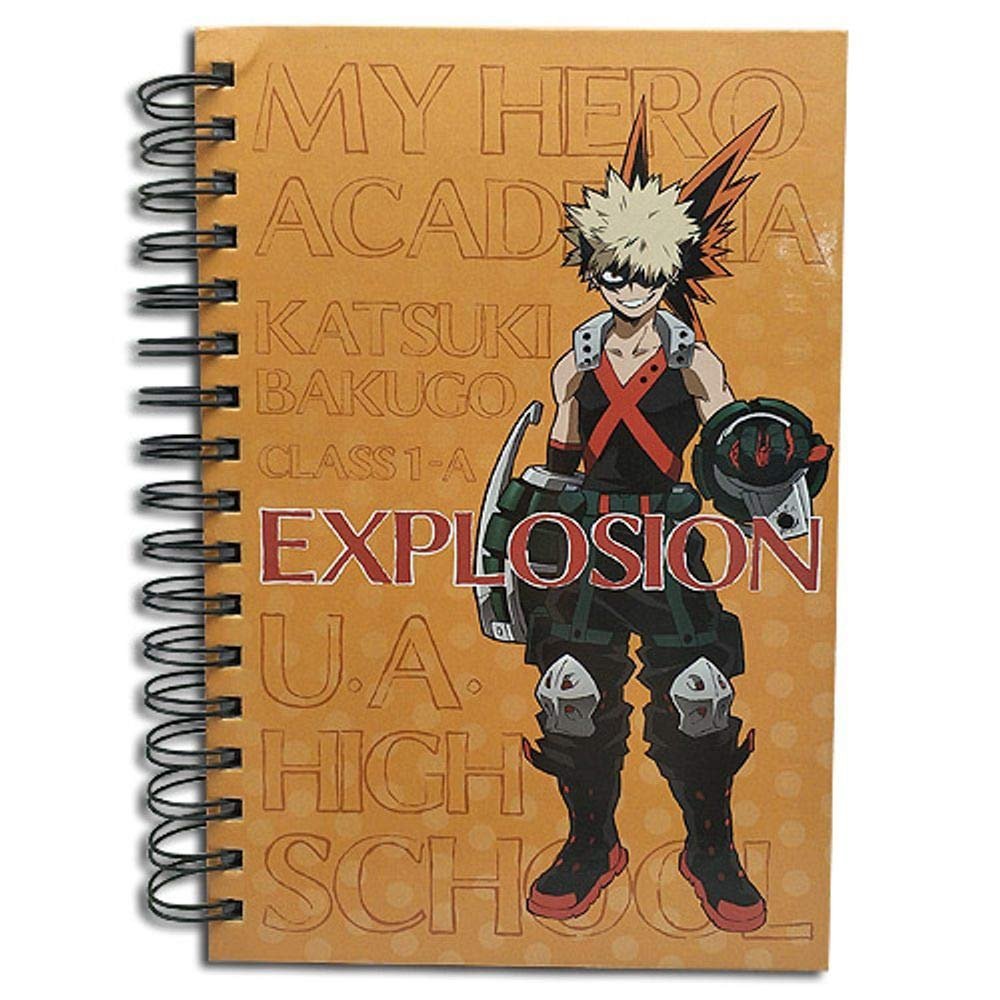 My Hero Academia Bakugo Anime Hardcover Spiral Notebook - Fundom