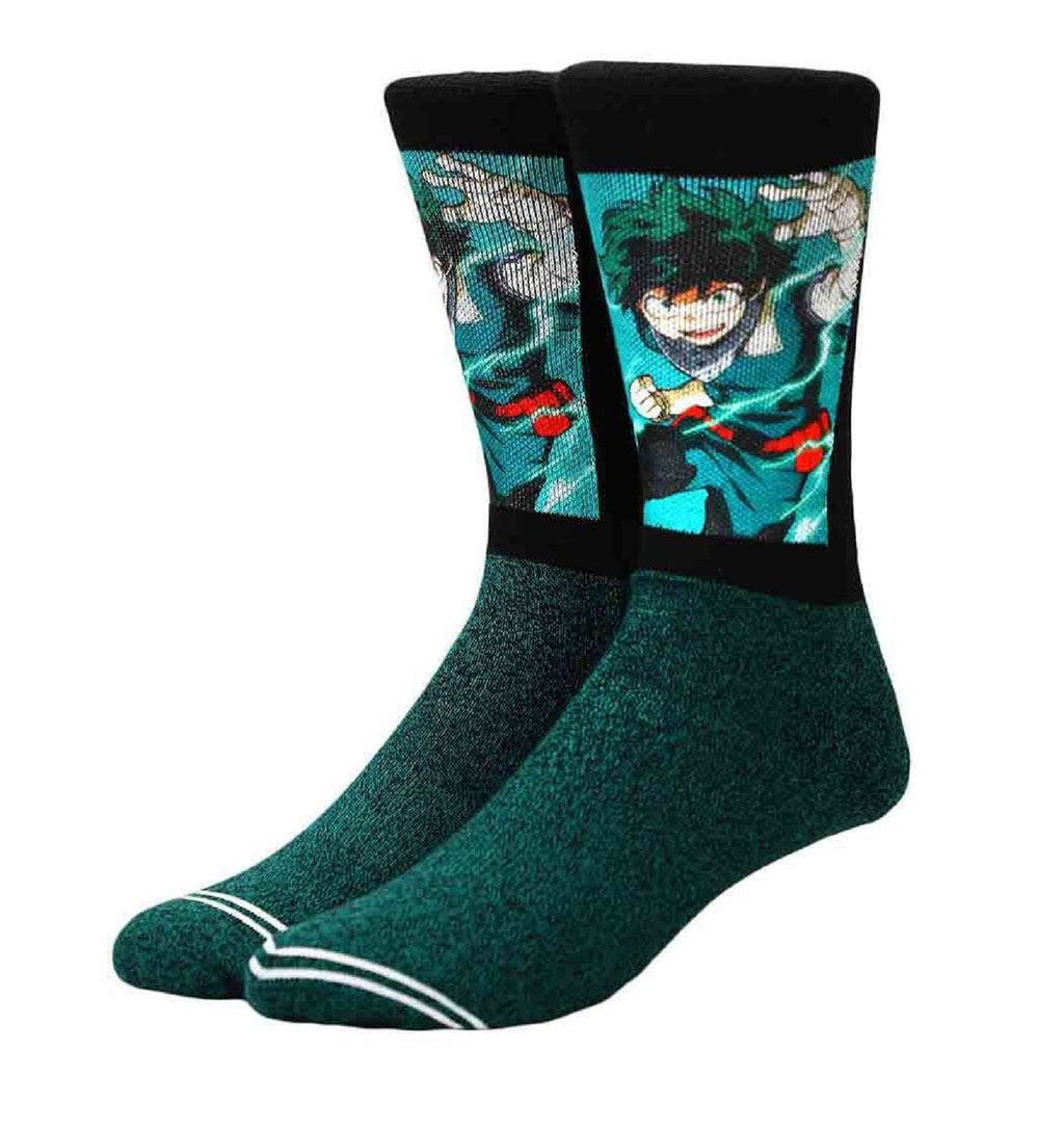 My Hero Academia Deku 360 Character Anime Adult Crew Socks - Fundom