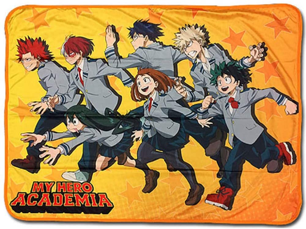 My Hero Academia Group Run Sublimation Throw Blanket 48in. x 60in. - Fundom
