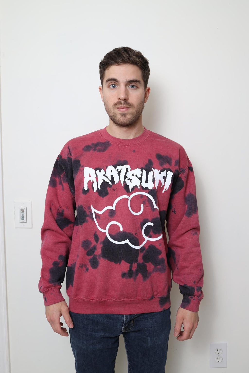 Naruto Shippuden Akatsuki Cloud Drip Licensed Adult Sweatshirt - Fundom