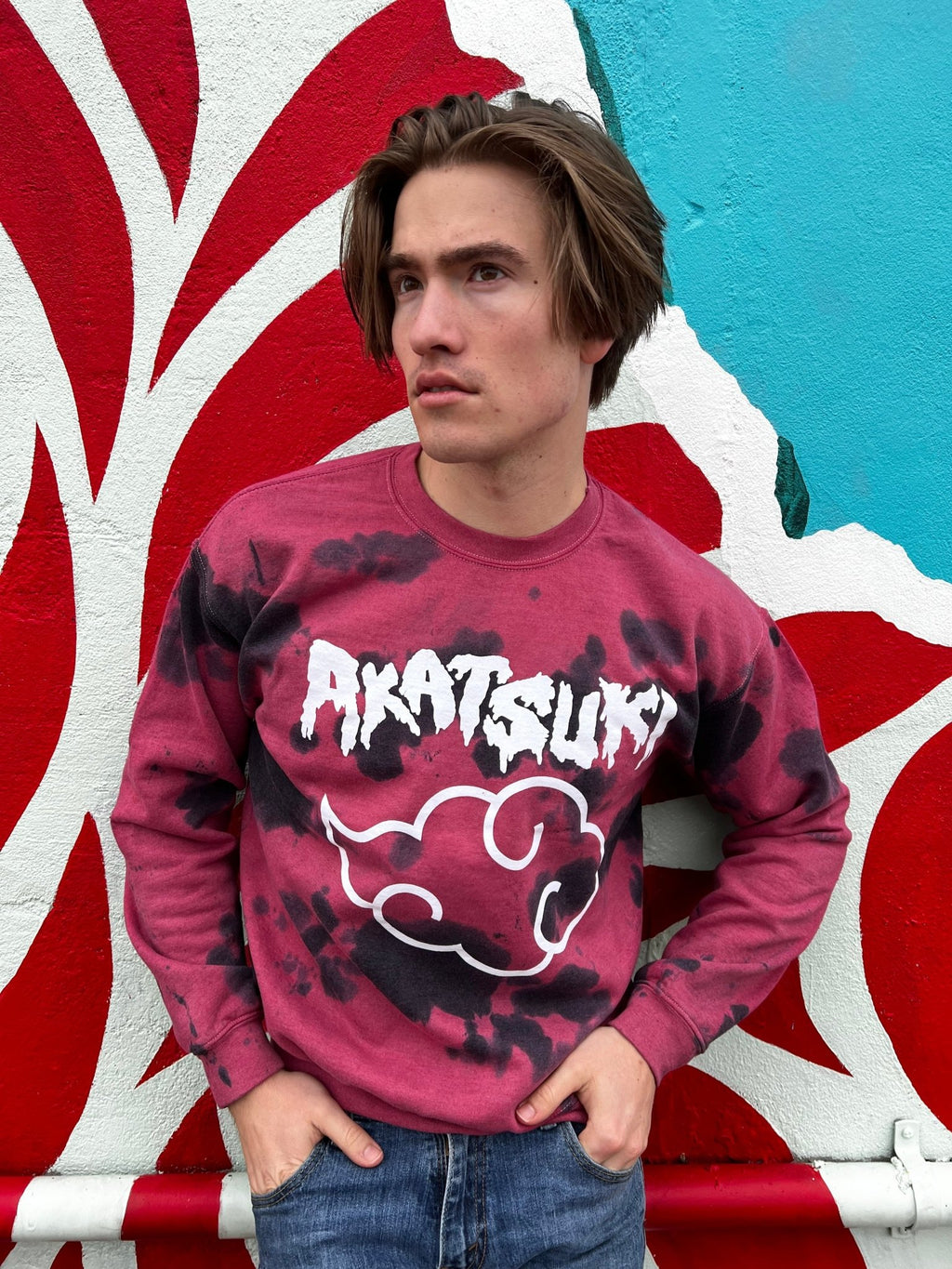 Naruto Shippuden Akatsuki Cloud Drip Licensed Adult Sweatshirt - Fundom