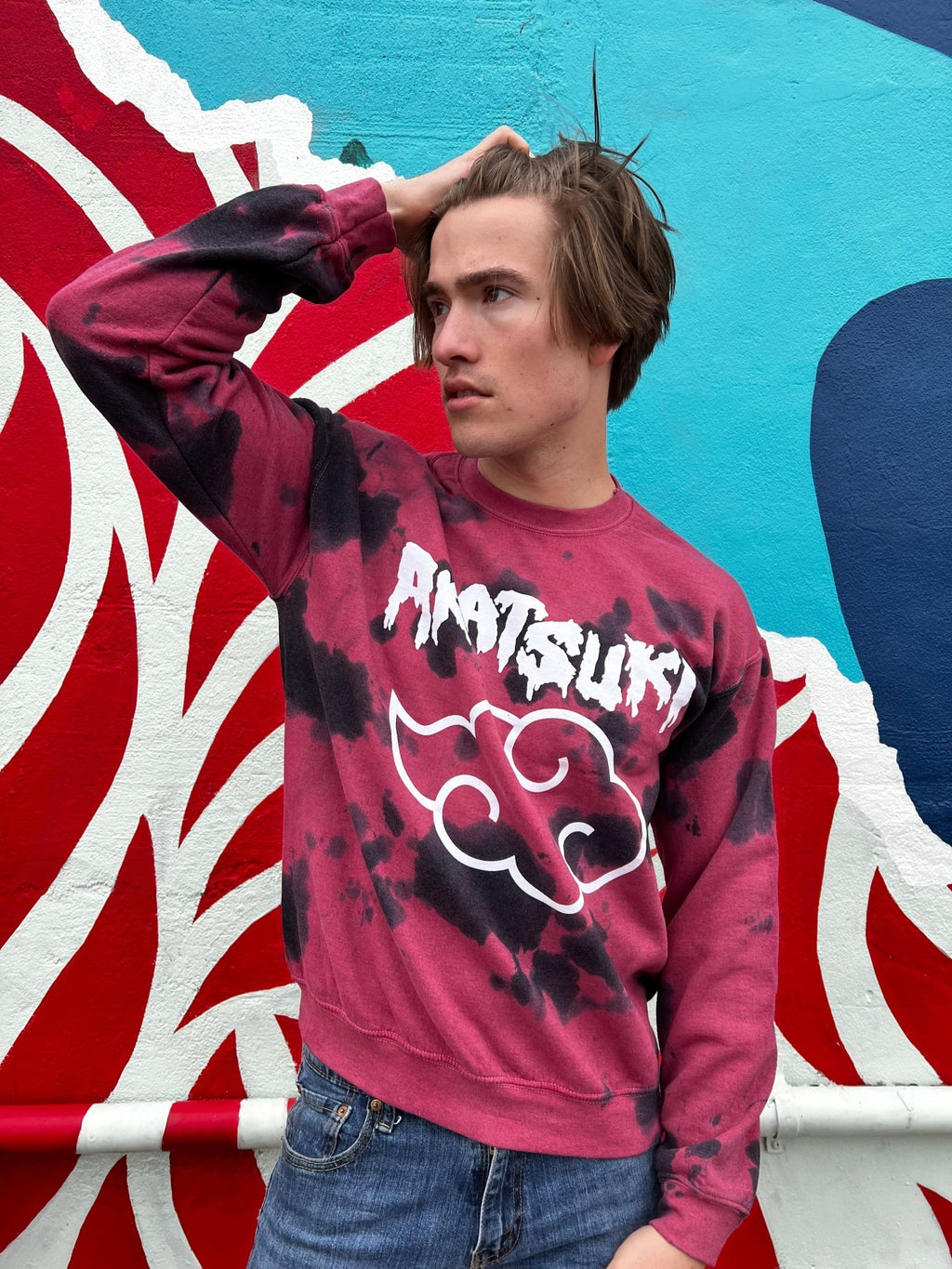 Naruto Shippuden Akatsuki Cloud Drip Licensed Adult Sweatshirt - Fundom