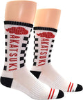 Naruto Shippuden Akatsuki Clouds Anime Athletic White Crew Socks - Fundom