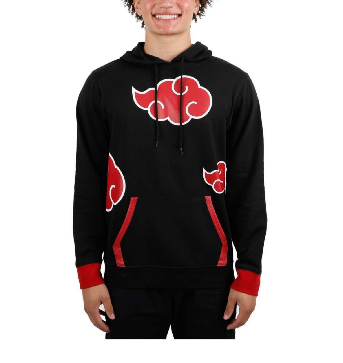 Naruto Shippuden Akatsuki Clouds Anime Cosplay Adult Pullover Hoodie - Fundom
