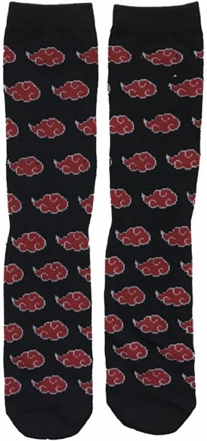 Naruto Shippuden Akatsuki Symbol Anime Knee High Socks - Fundom