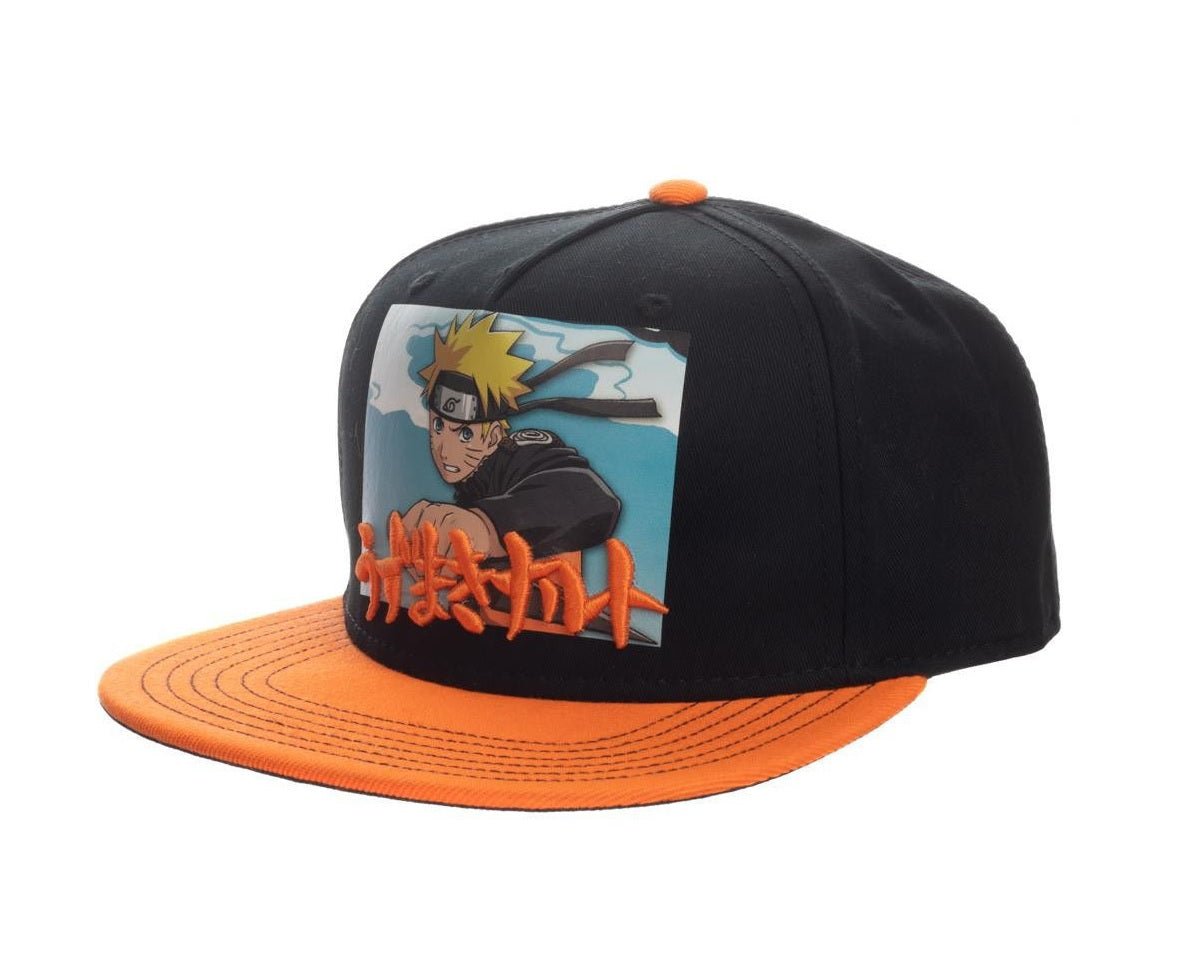 Naruto Shippuden Anime Orange Snapback Hat Cap - Fundom