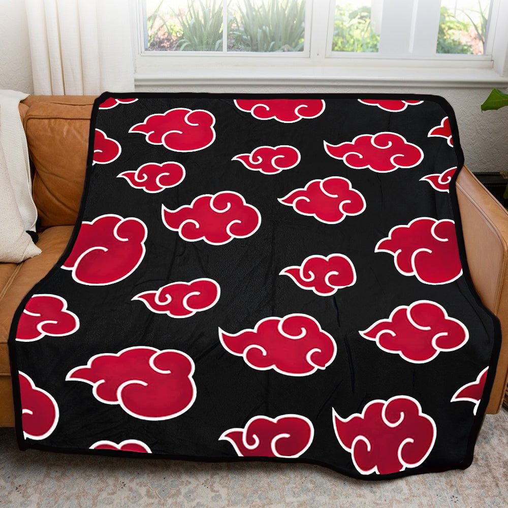 Naruto Shippuden Anti Leaf Clouds Akatsuki Throw Blanket 50in By 60in - Fundom