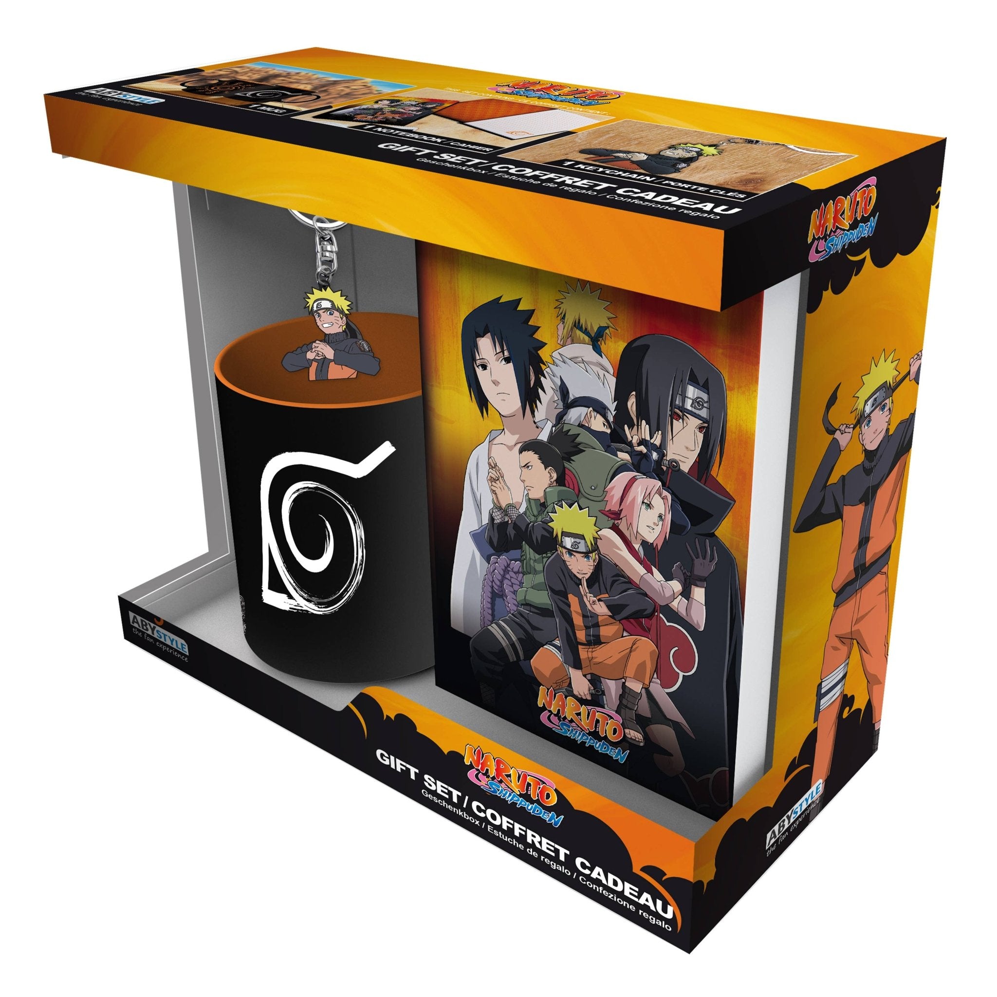 Naruto Shippuden Gift Set Jouranl Ceramic Mug & Keychain - Fundom
