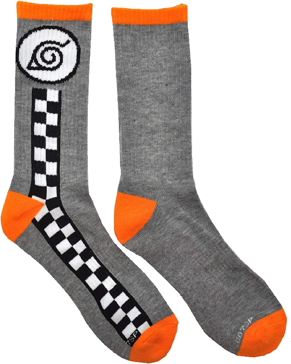 Naruto Shippuden Hidden Leaf Village Anime Athletic Crew Socks - Fundom