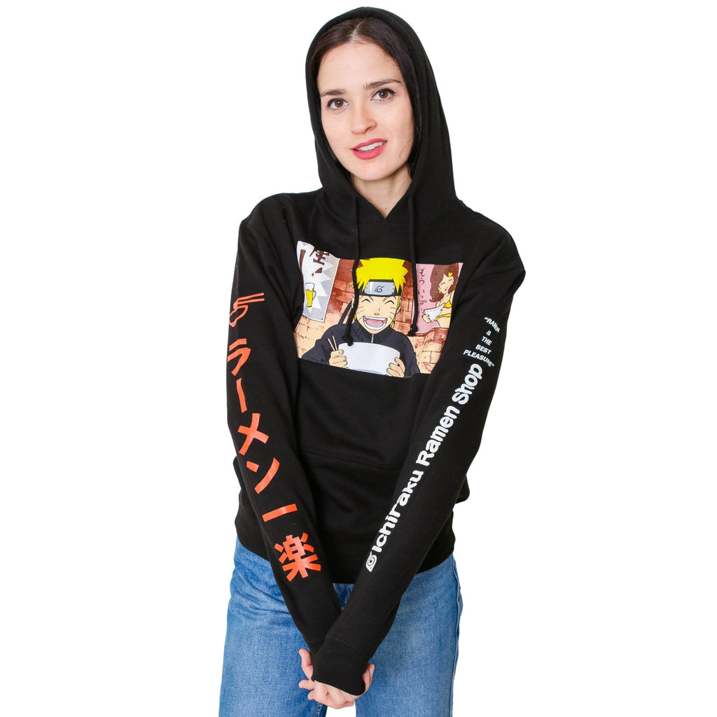 Naruto Shippuden Ichiraku Ramen With Sleeve Prints Anime Adult Pullover Hoodie - Fundom