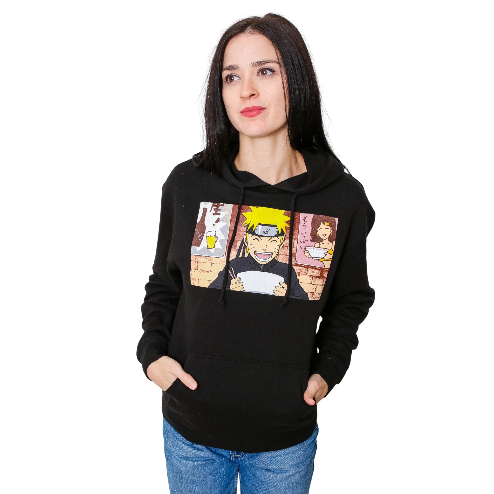 Naruto Shippuden Ichiraku Ramen With Sleeve Prints Anime Adult Pullover Hoodie - Fundom