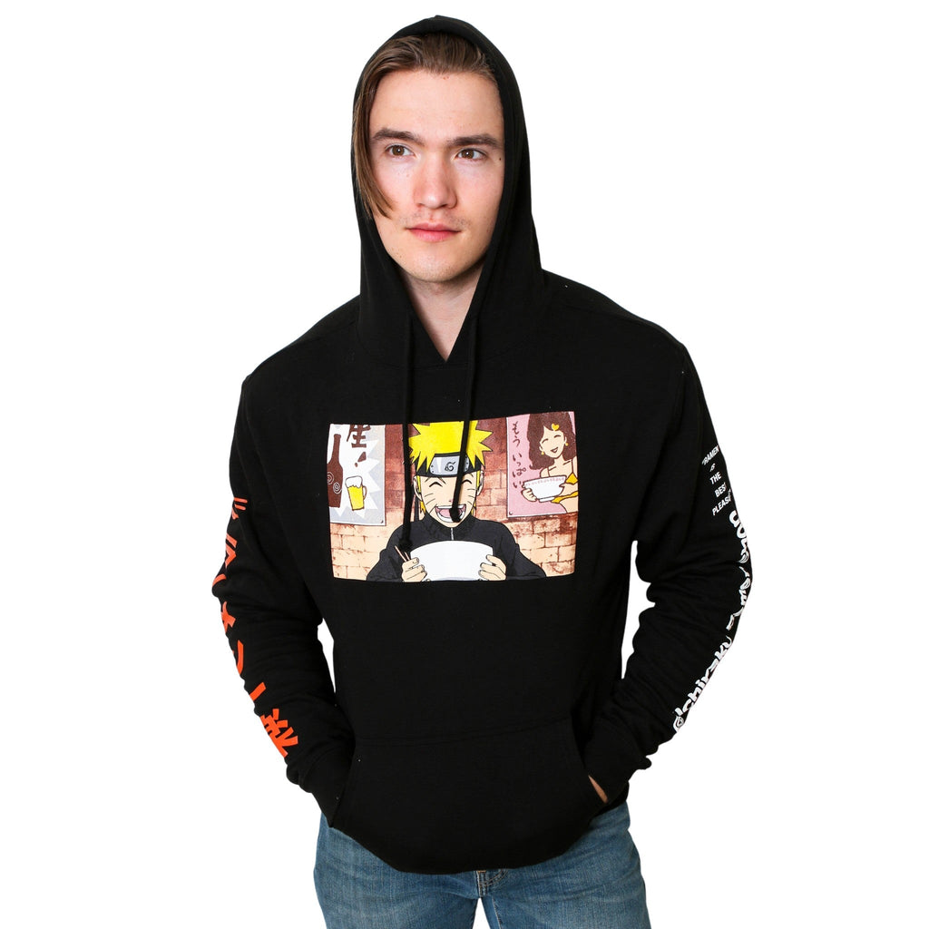 Naruto Shippuden Ichiraku Ramen With Sleeve Prints Anime Adult Pullover Hoodie - Fundom