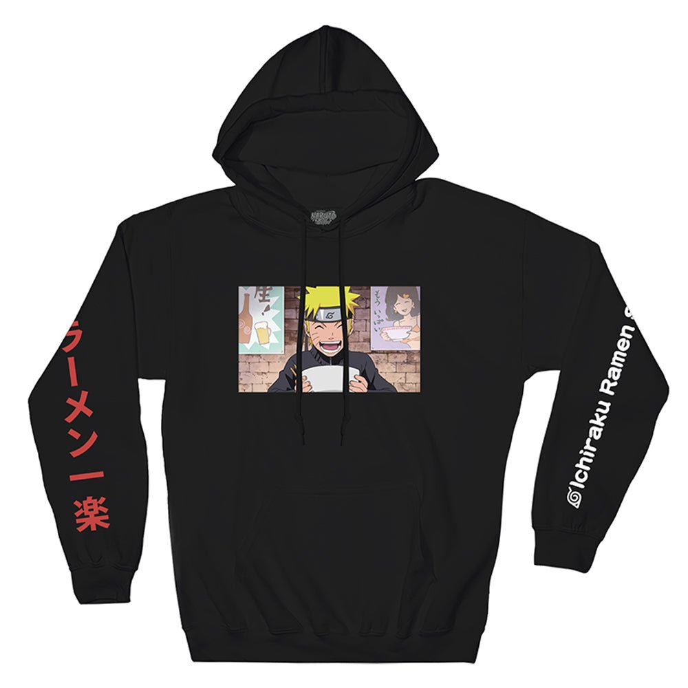 Naruto Shippuden Ichiraku Ramen With Sleeve Prints Anime Adult Pullover Hoodie - Fundom