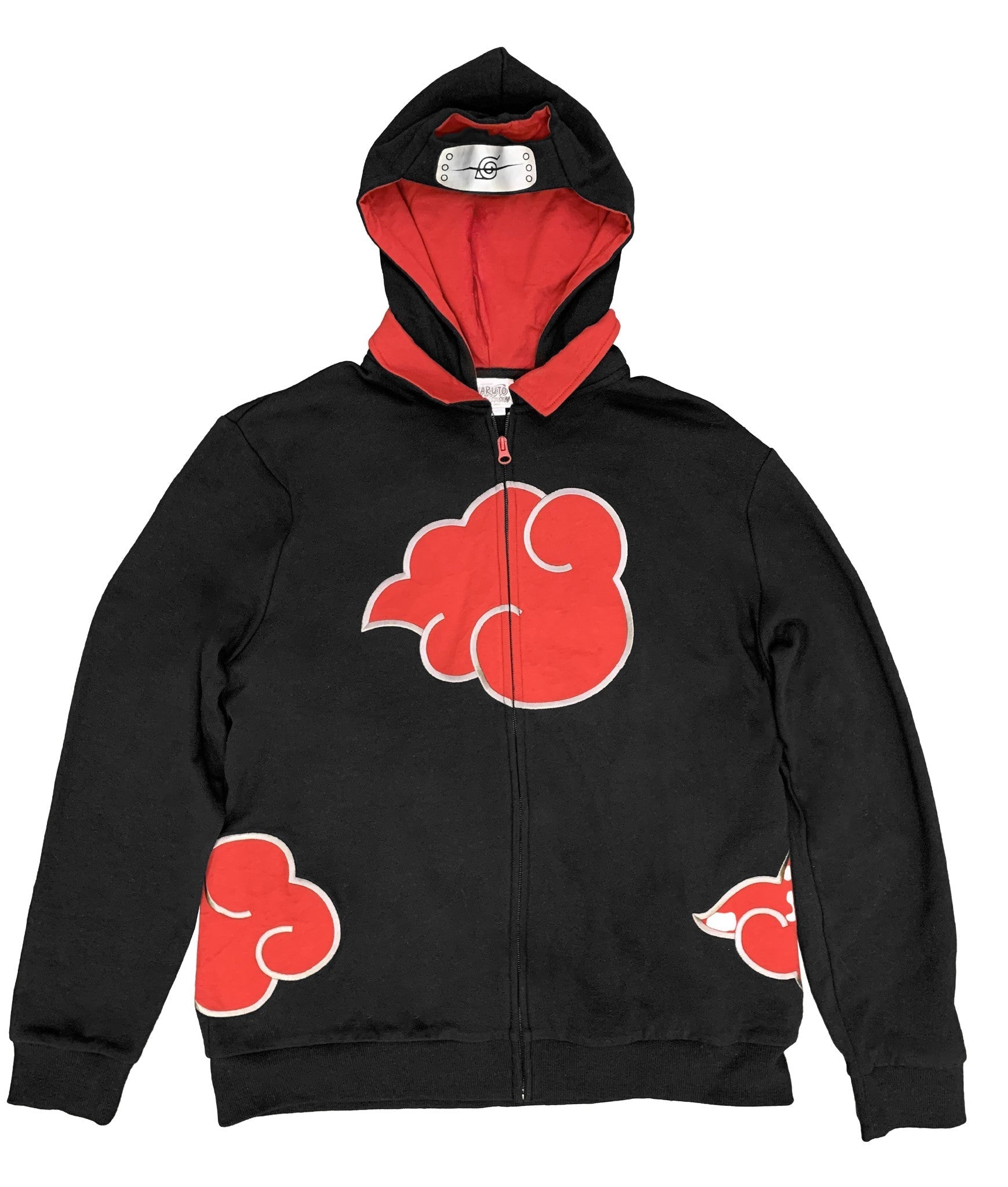 Naruto Shippuden Itachi Akatsuki Hidden Leaf Symbol Cosplay Hoodie With Headband - Fundom