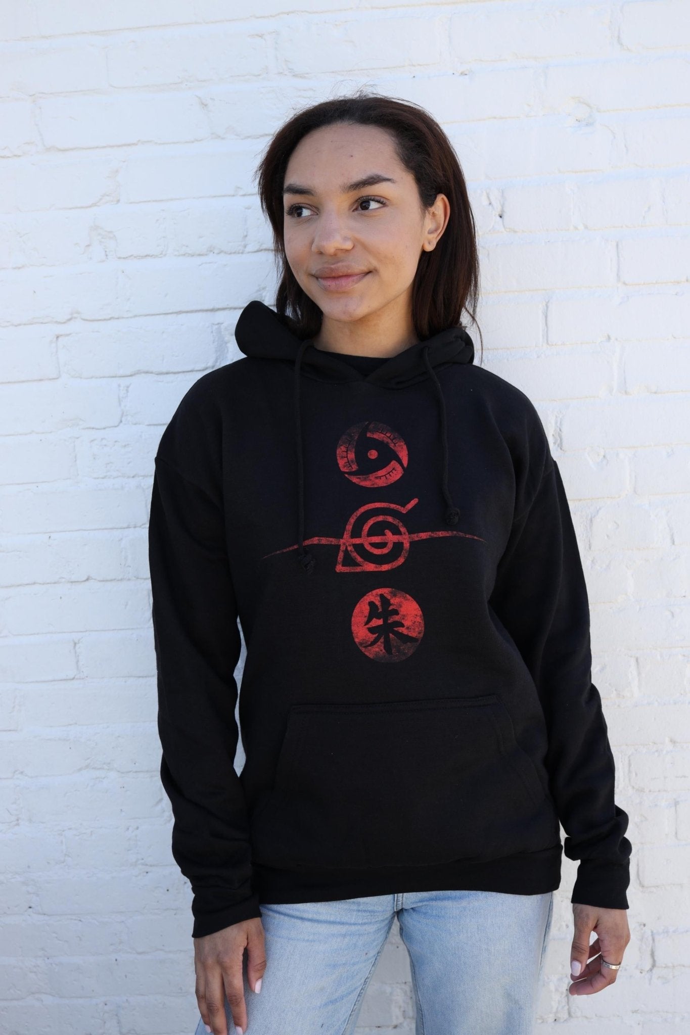 Naruto Shippuden Itachi Uchiha Mangekyo Sharingan Licensed Adult Hoodie - Fundom