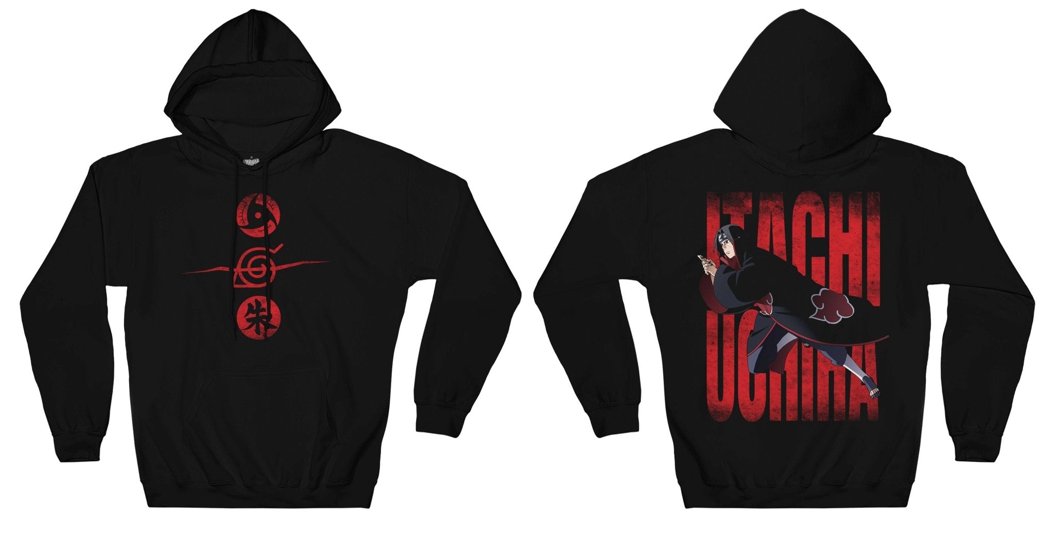 Naruto Shippuden Itachi Uchiha Mangekyo Sharingan Licensed Adult Hoodie - Fundom